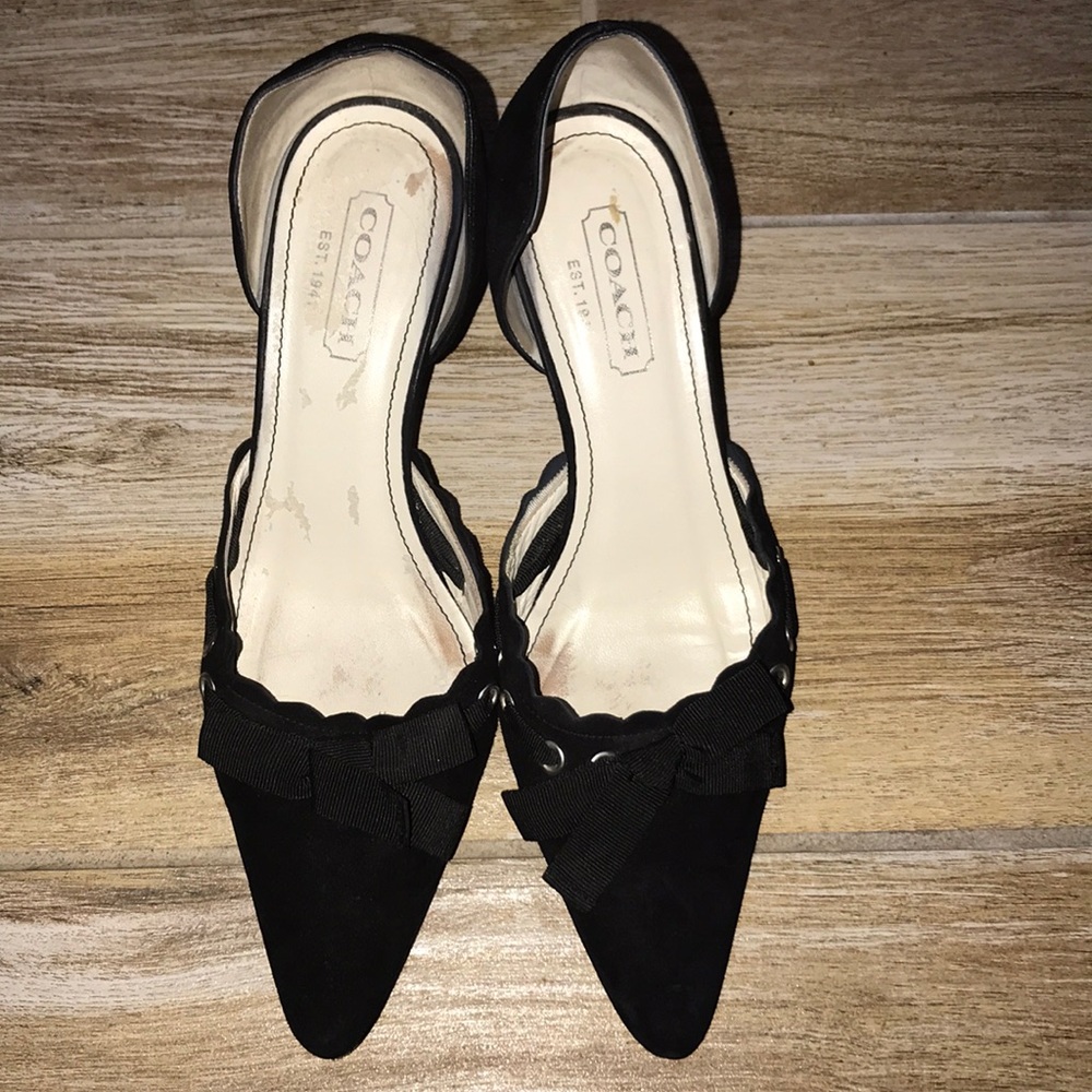 Coach Dorsay Kitten Heels SZ 7